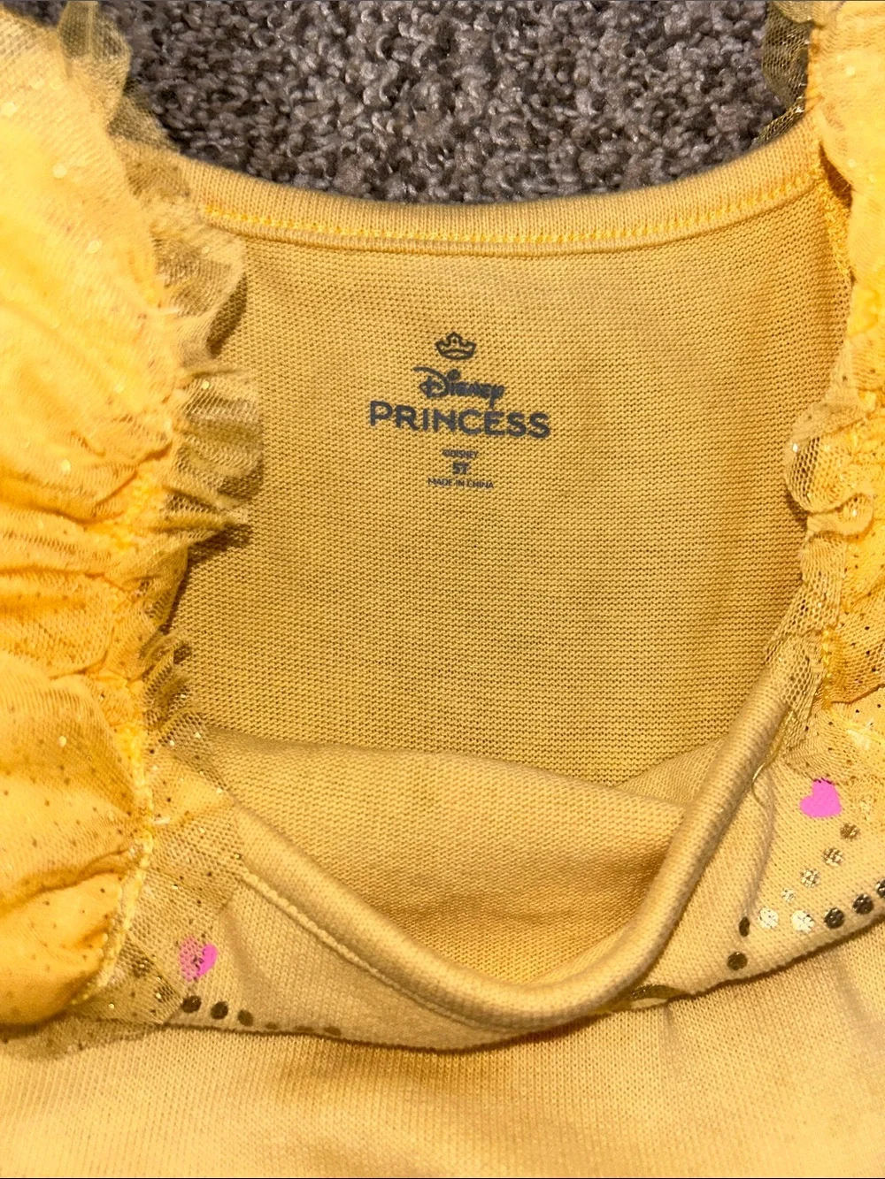 Yellow Princess Belle Tulle Costume Dress for Kids